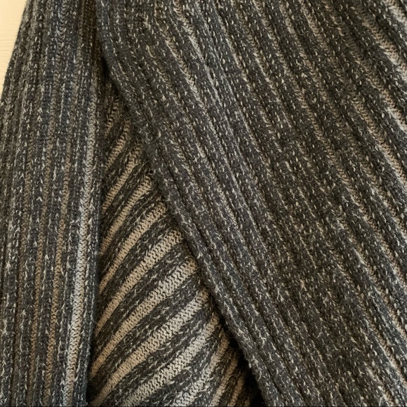 Grey-blue Cowl Neck Cardigan - Picture 3 of 3